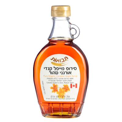 סירופ מייפל קנדי אורגני טהור 300 מ"ל