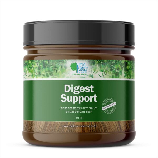 Digest Support - מיץ עשב חיטה + תמציות ירקות פרה-ביוטיים