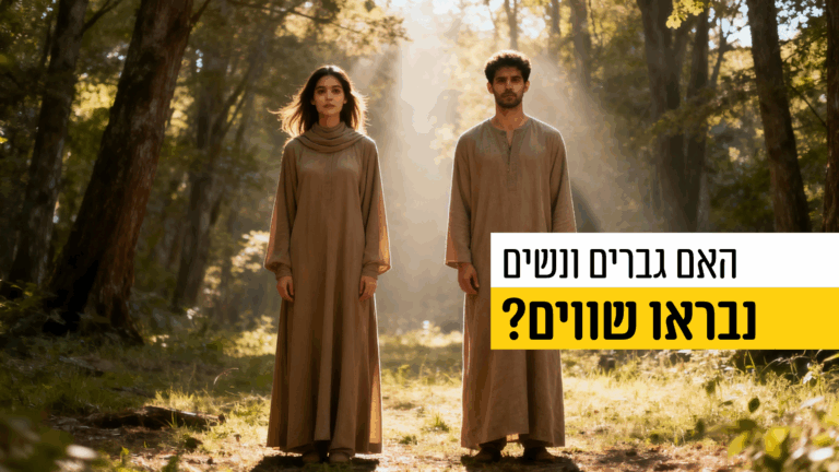 האם גברים ונשים נבראו שווים לגמרי?